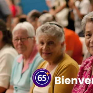 Uso del logo 65+ amigable con las personas adultas mayores